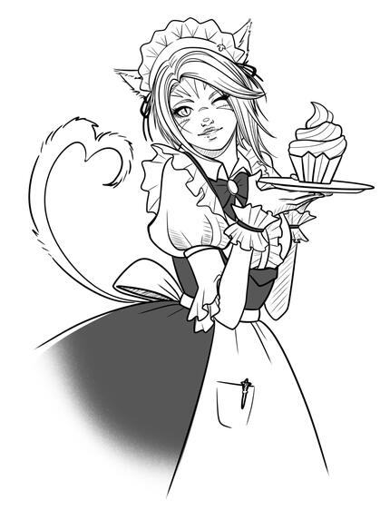 Line Art - Half Body