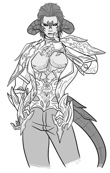 Line Art - Half Body